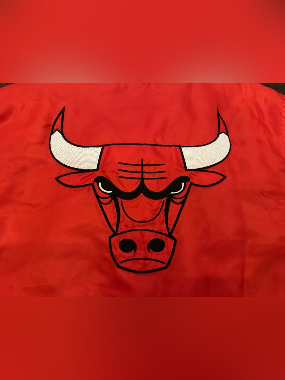 NBA Ultra Game Men's L Chicago Bulls Bomber Varsity Snap Up Jacket - Picture 13 of 14